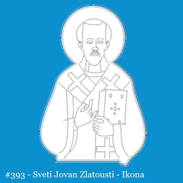 Sveti Jovan Zlatousti - Ikona modla sa utiskivačem