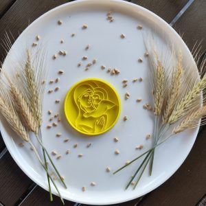 Bogorodica okrugla ikona modla za kolače sa utiskivačem