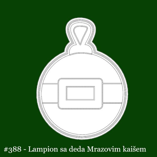 Lampion sa deda mrazovim kaisem