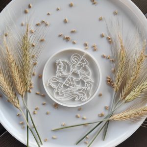 Đurđevdan okrugla ikona modla sa utiskivacem