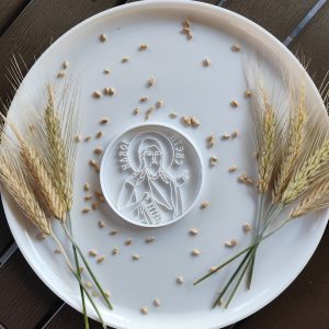 Sveti Jovan okrugla ikona modla za kolače sa utiskivačem