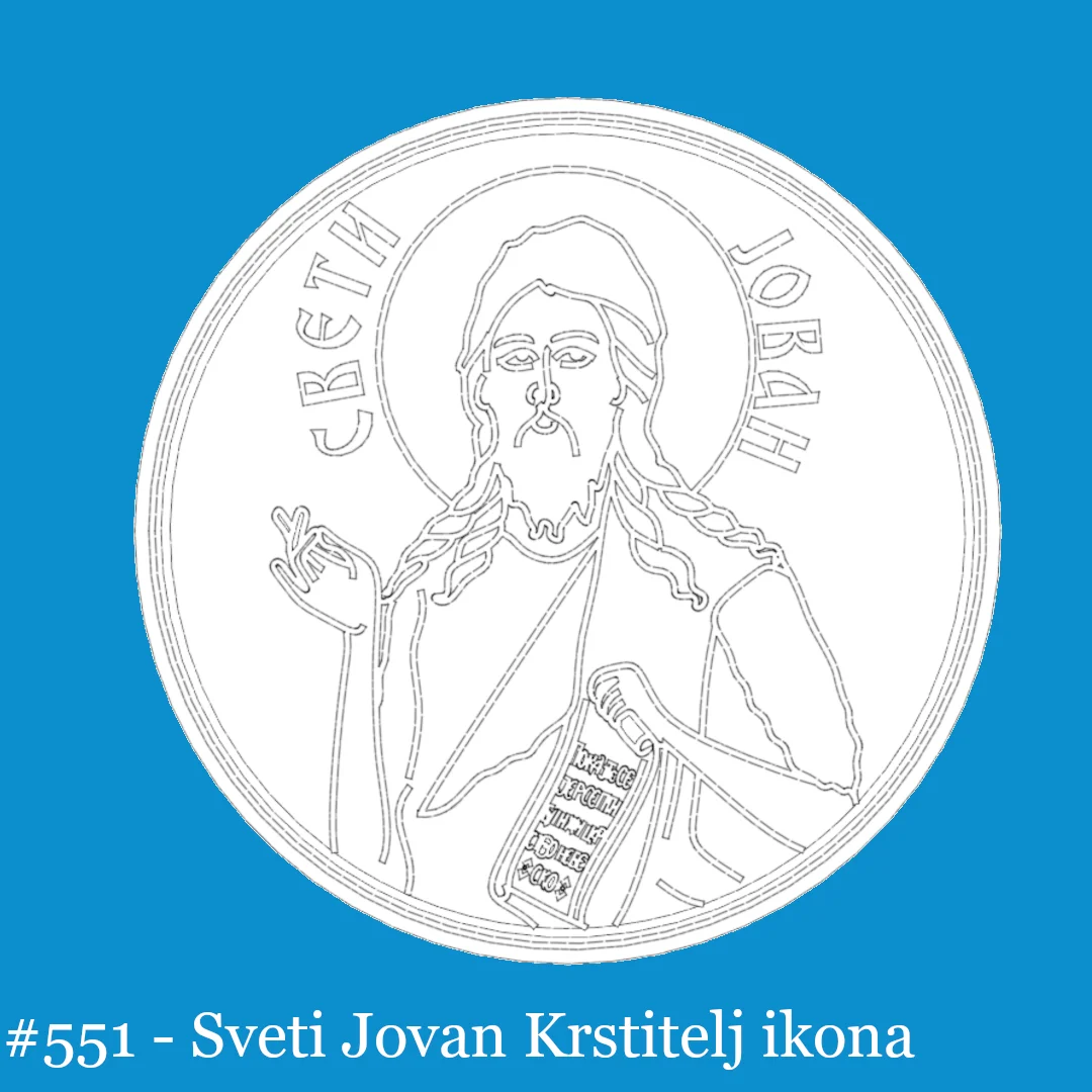 Sveti Jovan Krstitelj ikona modla sa utiskivačem