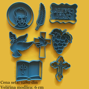 Set modlica za svetog Nikolu sa likom