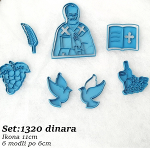 Set modlica za svetog Nikolu sa ikonom