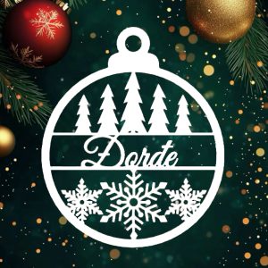 Novogodišnji personalizovani lampion sa jelama