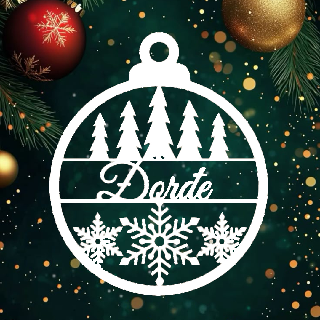 Novogodišnji personalizovani lampion sa jelama